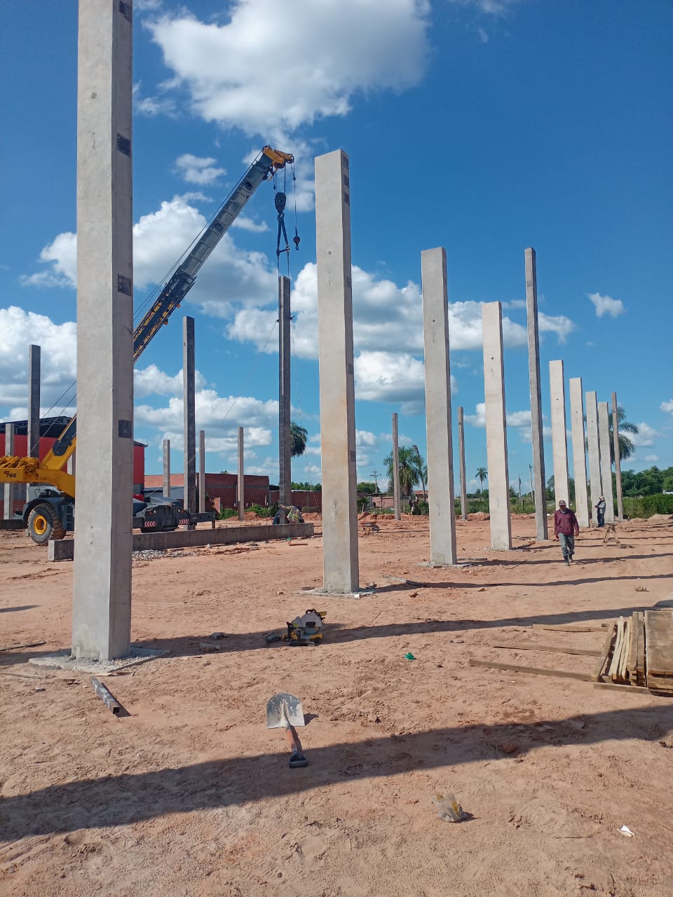 Sistema de elementos estructurales de H prefabricados